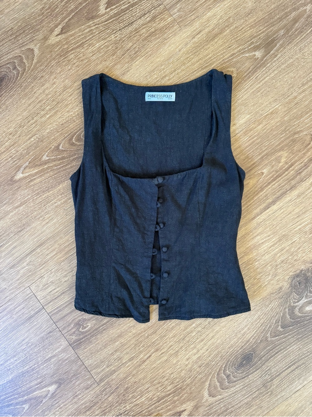 Princess Polly Mercer Skirt & Zenda Top Set in Black - Size 2 - Picture 5 of 7